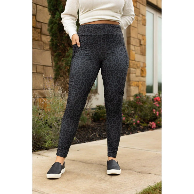 Luxe Black Leopard Leggings