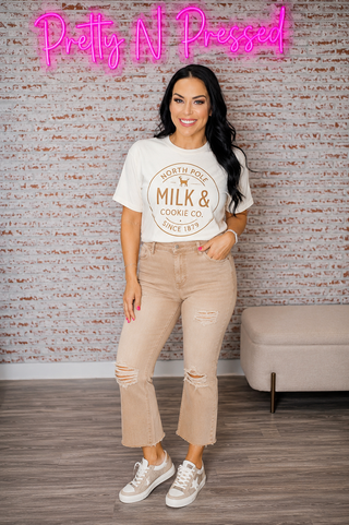North Pole Milk & Cookies Graphic Tee