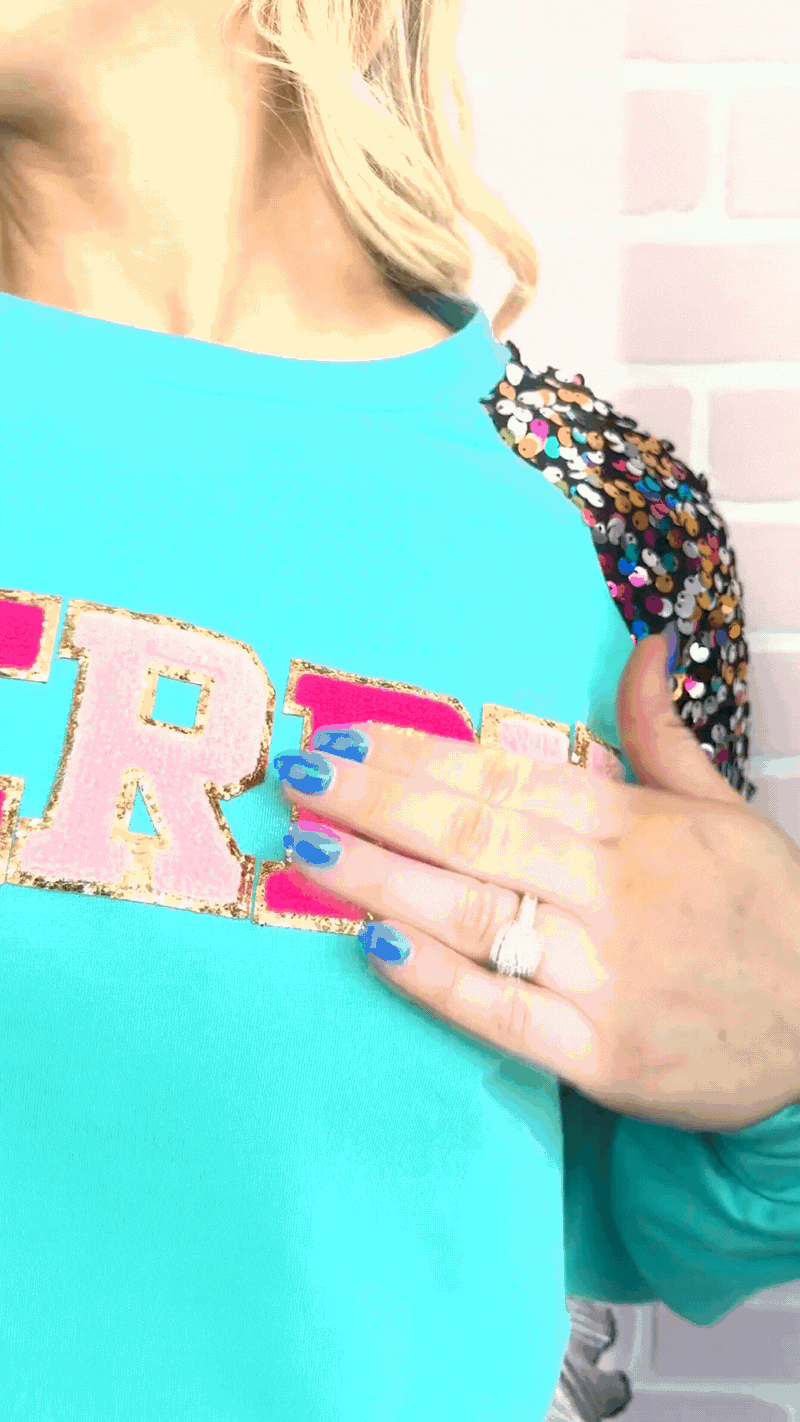 Merry Sequin Multi Sweatshirt