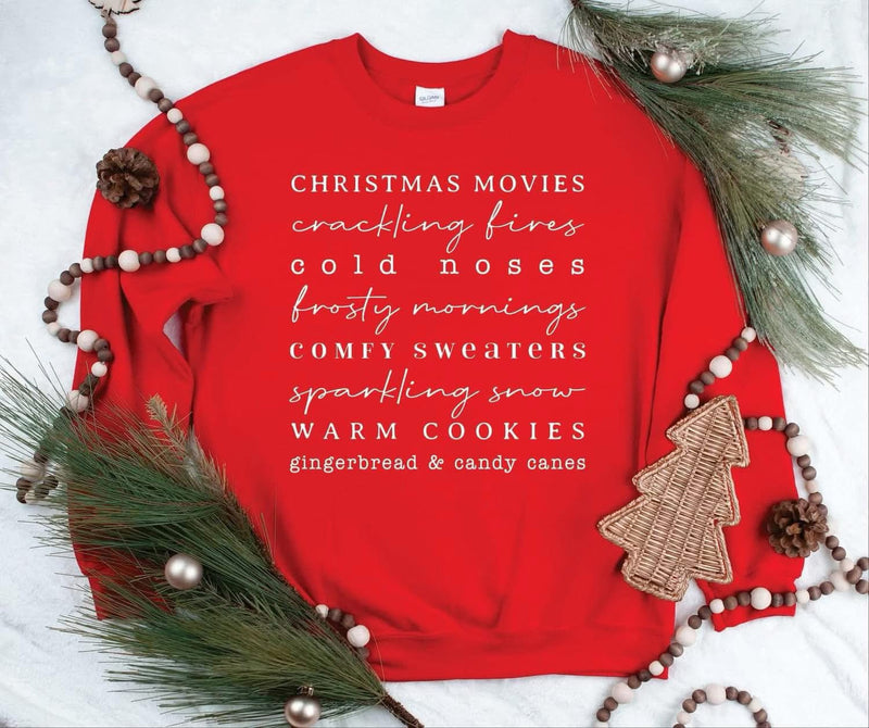 Christmas Movies List Tee / Sweatshirt