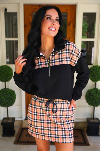 PREORDER- Nora Plaid Skort