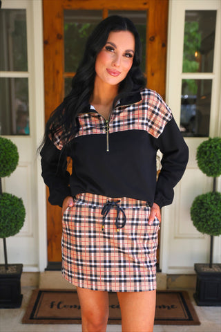 PREORDER- Nora Plaid Skort