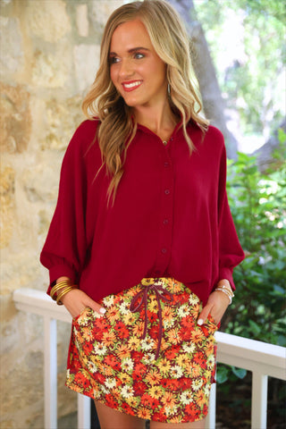 PREORDER- Harvest Blooms Skort