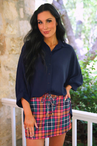 PREORDER- Patterned in Plaid Skort