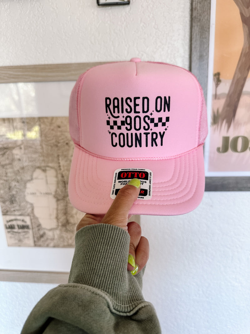 Raised On 90s Country Trucker Hat