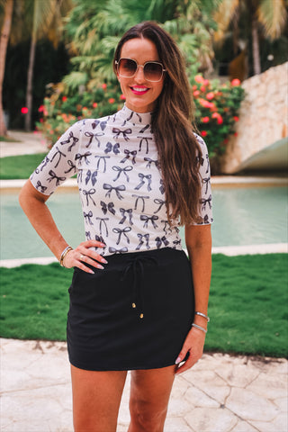 PREORDER- After Dark Black Skort