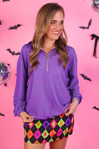 PREORDER- Witching Hour Argyle Skort