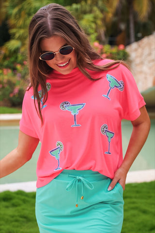 Margaritaville Sequin Patch Top
