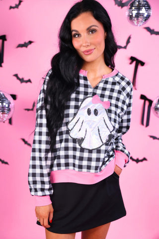 PREORDER- Foil GiGi Gingham Pullover