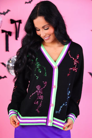 PREORDER- Party Skeletons Cardigan