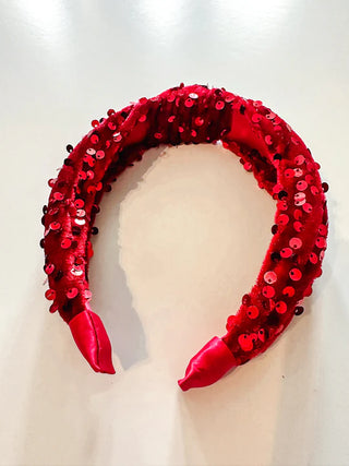 Knotted Sequin Headband