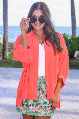 PREORDER- Palm Beach Flamingo Skort