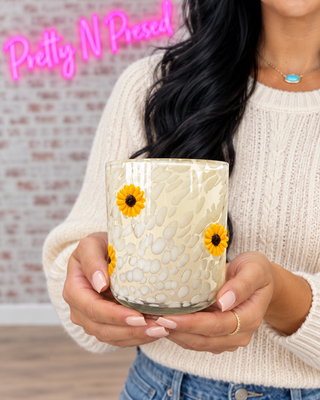 Golden Sunflower Icon Candle - KBW Item