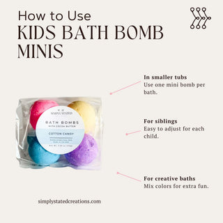 Kids Bath Bomb Packs – Colorful & Scented Bath Fizzies