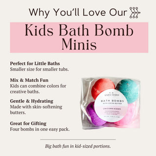 Kids Bath Bomb Packs – Colorful & Scented Bath Fizzies