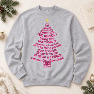 Luke 2:10-11 Tree Crewneck