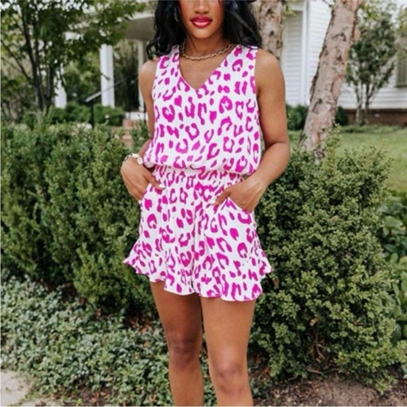 Leopard Romper