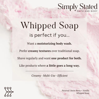 Signature Whipped Soap – Fluffy Lather for Hands, Body & Shaving