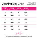 Preorder Well Loved Ribbed Skort