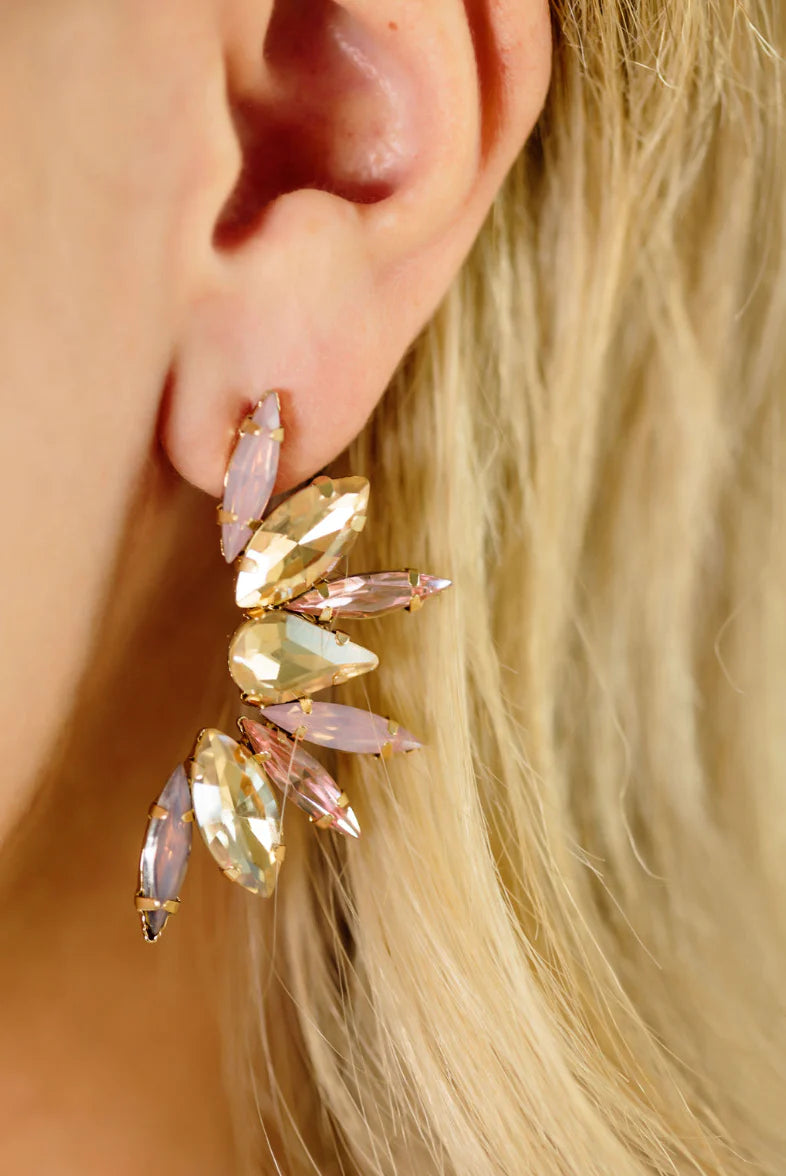 TLC Rosegold Starburst Earrings