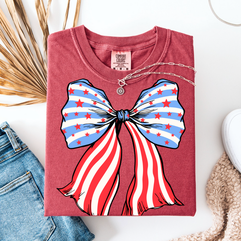 Patriotic Bow Graphic Tee