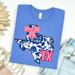 TX Floral Bow Tee
