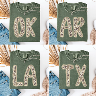 Custom Camo State Tee Graphic Tee