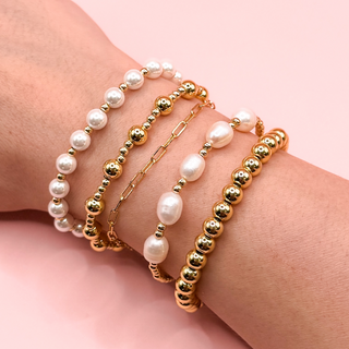 14K Gold Plated Bracelet Stack