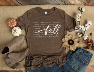 Black Friday Fall Words Graphic Tee