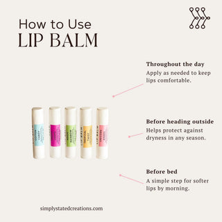 Signature Lip Balm – Hydrating Lip Moisturizer in Gourmet Flavors