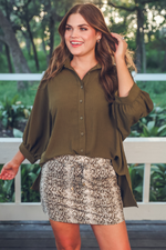 PREORDER- Sylvie Snake Skort