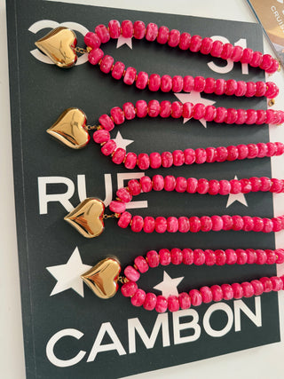 Pink Heart Necklace