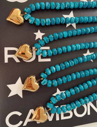Blue Heart Necklace