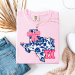 TX Floral Bow Tee