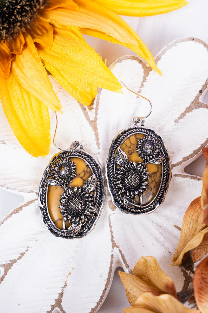KBW In Blooms Sunflower Earrings