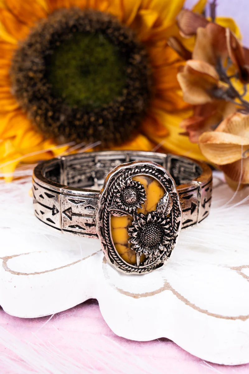 Becka Sunflower Bracelet