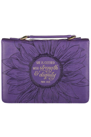 KBW Purple Sunflower Bible Cover