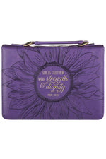 KBW Purple Sunflower Bible Cover