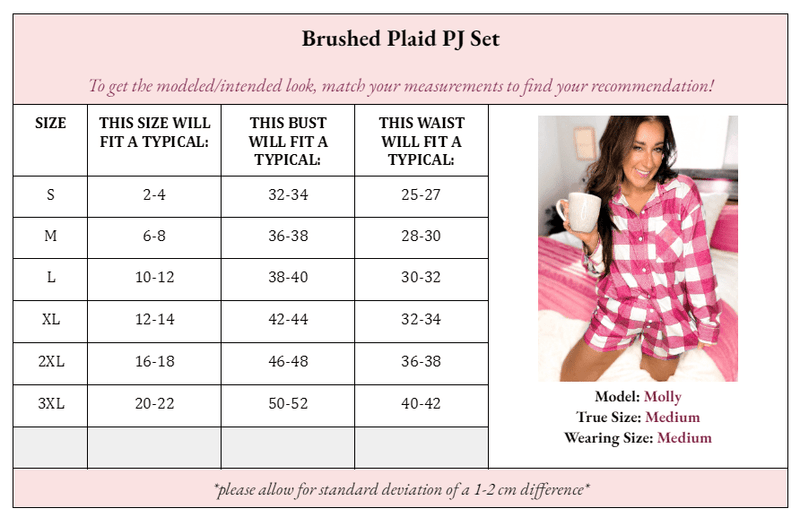 Berri Brushed Plaid PJ Set - Girl Code Couture