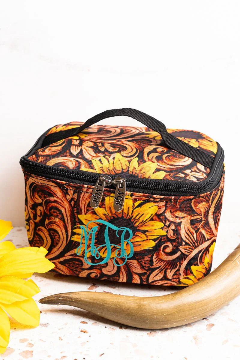 KBW Sunflower Makeup Case (Monogram Avail)