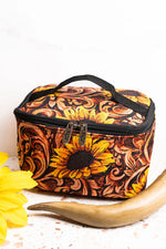 KBW Sunflower Makeup Case (Monogram Avail)