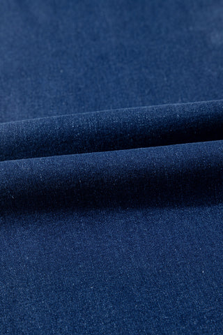 Sail Blue Center Seam Deep Wash Straight Jeans