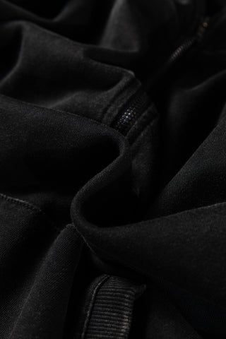 Canton Half Zip Kangaroo Pocket Mineral Wash Baggy Hoodie