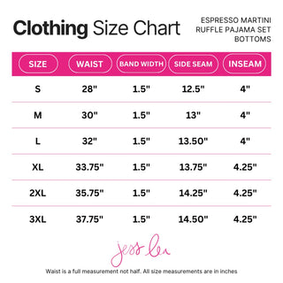 Espresso Martini Ruffle Pajama Set