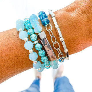 Artic Blue Bracelet Stack