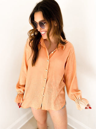 Georgia Guazy Bell Sleeve Blouse - Girl Code Couture