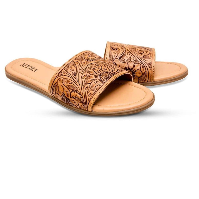 Preorder Tooled Sunflower Sandal
