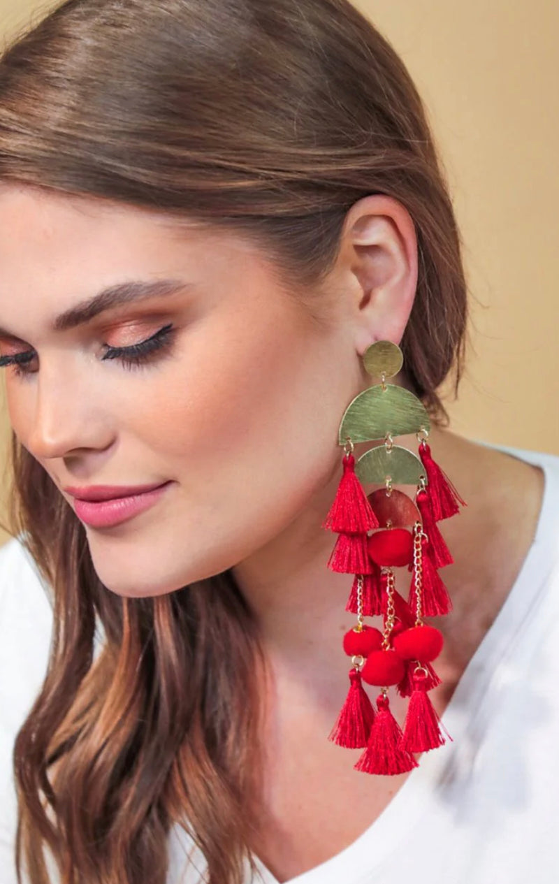 Chandelier Tassle Earrings