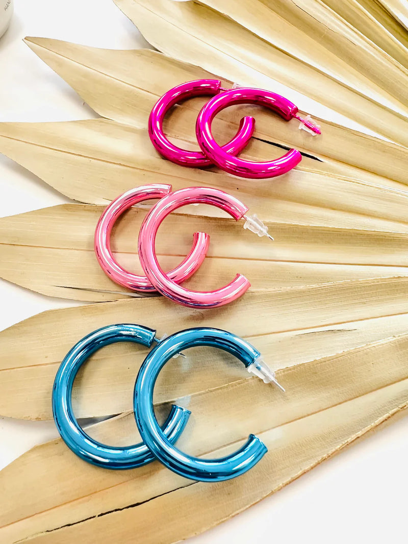 Metallic Hoops