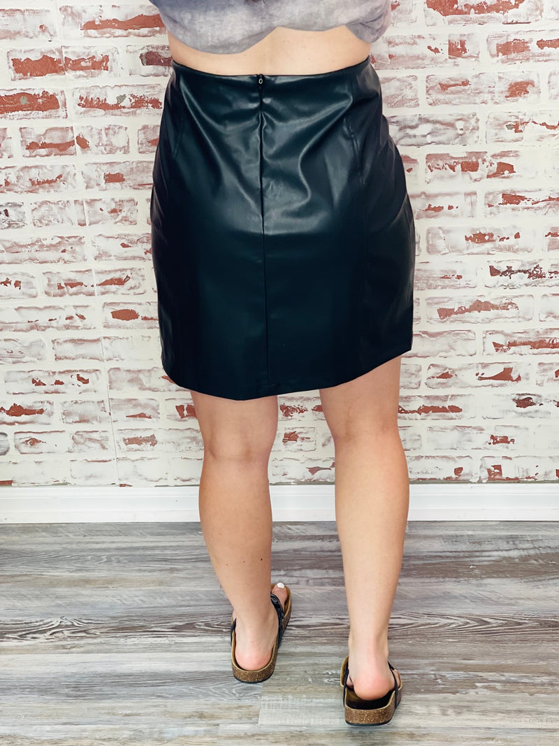 Nash Bash Vegan Leather Skirt